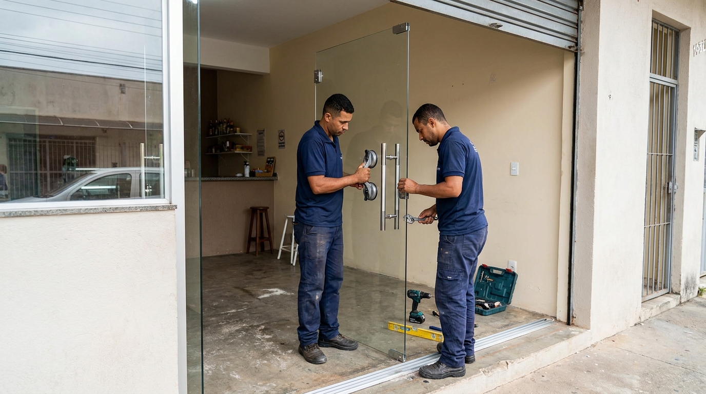 Portas em Vidro em Carapicuíba‑SP